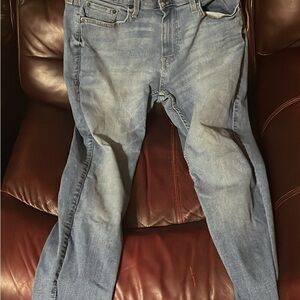 Hollister Men's Light Blue Relaxed Jeans